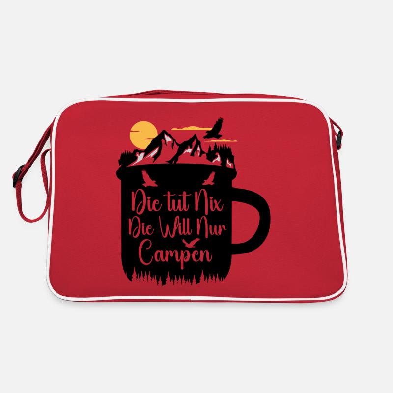 Die Will Nur Campen - Camper & Camping Wohnmobil Retro Tasche
