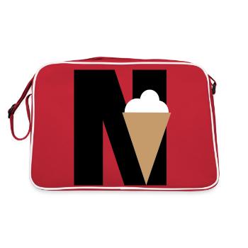 NICE. - Retro Tasche - Rot/Weiß - Hinten