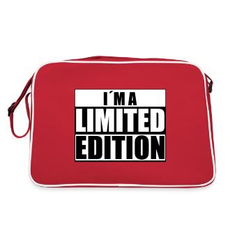 iam a limited edition - Retro Bag - red/white - Back