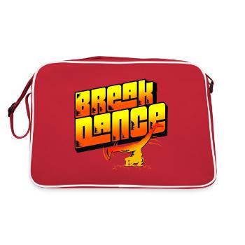 Breakdance - Retro Tasche - Rot/Weiß - Hinten