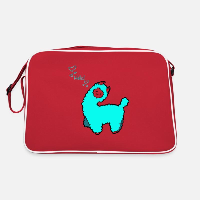 Alpagas Alpagas Alpagas Lama Comic - Sac Retro - rouge/blanc