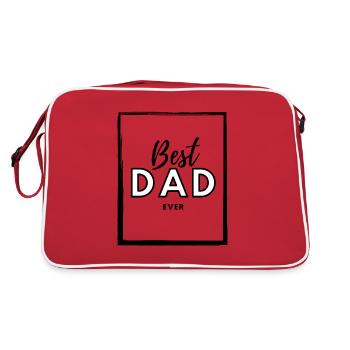 Best dad ever - Sac Retro - rouge/blanc - Dos