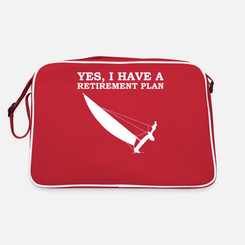 Retirement Plan: Katamaran Segeln Retro Tasche