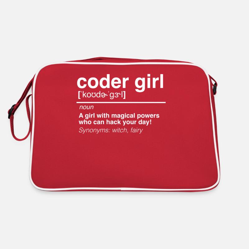 Coder Girl Software Developer Engineer Gift Sac Retro