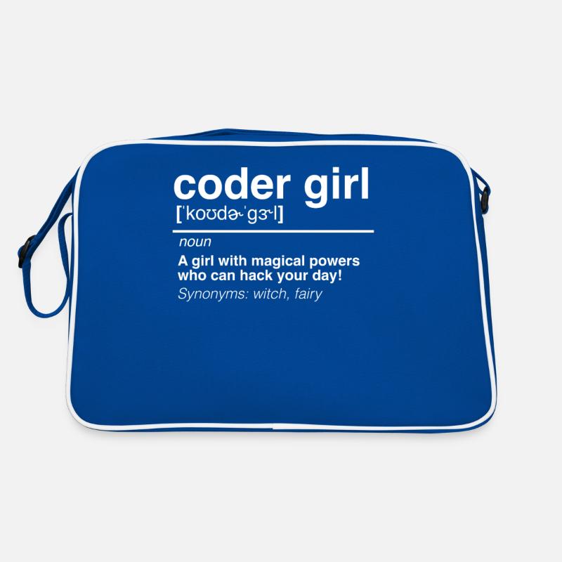 Coder Girl Software Developer Engineer Gift Retro Bag