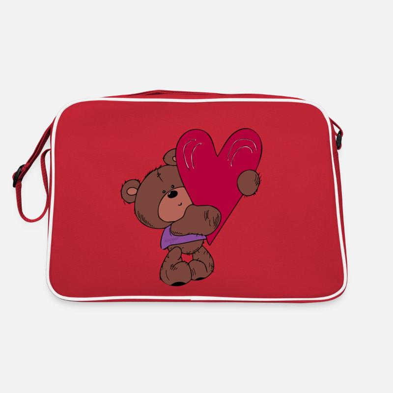 Love Teddy Bear Retro Bag