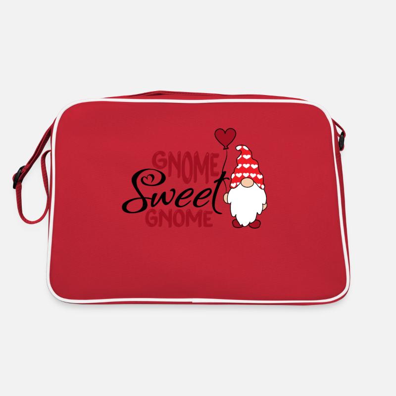 Gnom Liebe lustige Valentinstag Gnom Geschenke Retro Tasche