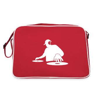 DJ - Sac Retro - rouge/blanc - Dos