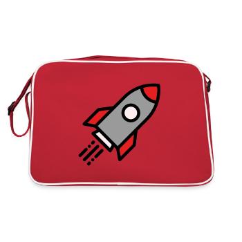 Couleur fusée - Sac Retro - rouge/blanc - Dos