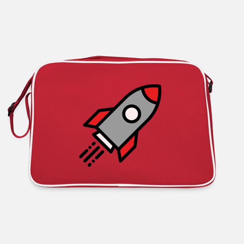 Rocket colored Retro Bag