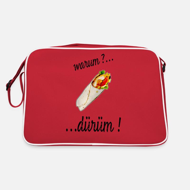 Warum - Dürüm - Retro Tasche - Rot/Weiß