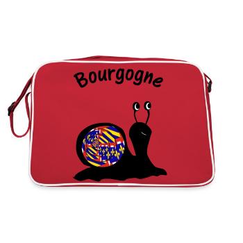 Escargot Bourgogne - Sac Retro - rouge/blanc - Dos