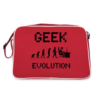 Geek evolution - Gamer evolution - Sac Retro - rouge/blanc - Dos