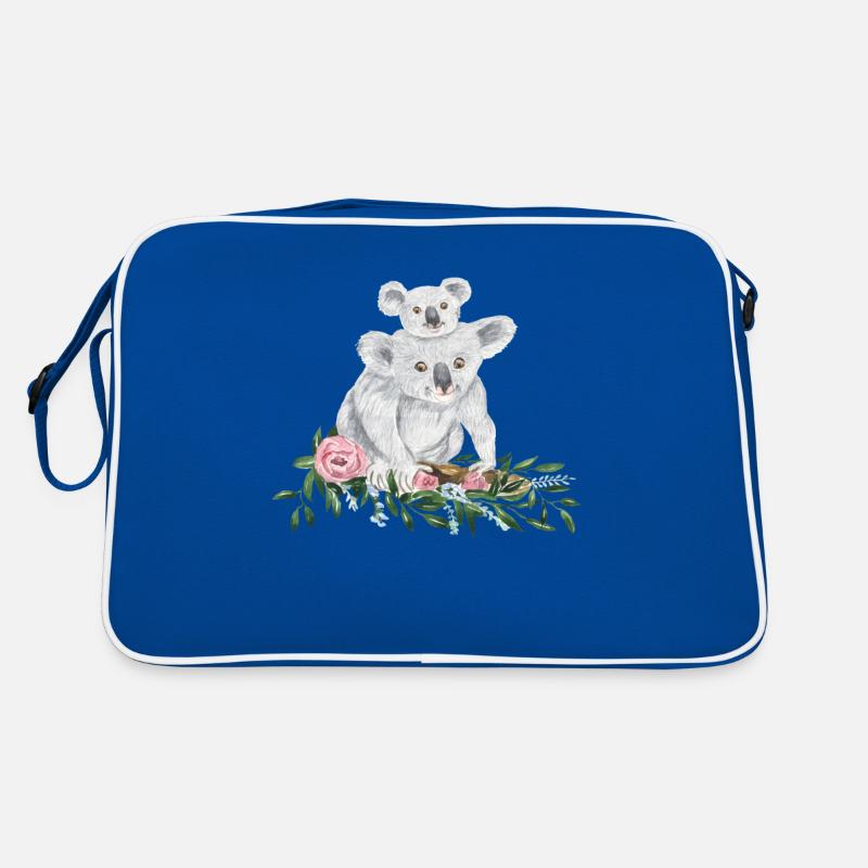 Muttertag Koala Mama und Baby Koala Retro Tasche