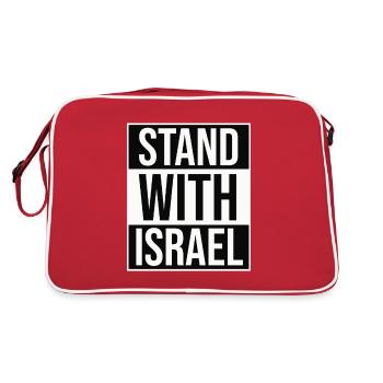#standwithisrael / Solidarity with Israel - Retro Bag - red/white - Back