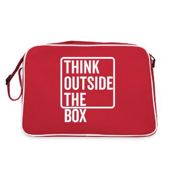 Think Outside The Box - Retro Bag - red/white - Back