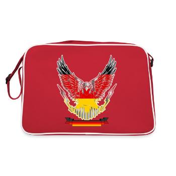 ADLER ALLEMAGNE by The Manzanita - Sac Retro - rouge/blanc - Dos
