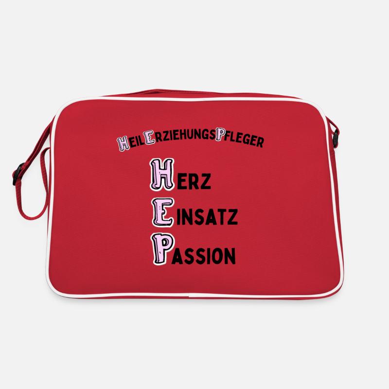 Heilerziehungspfleger mit Hetz Einsatz und Passion Retro Tasche
