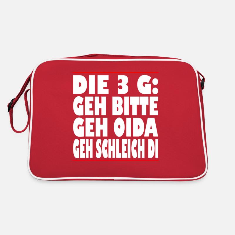 Die 3 G Geh bitte Geh Oida Geh Schleich di Retro Tasche