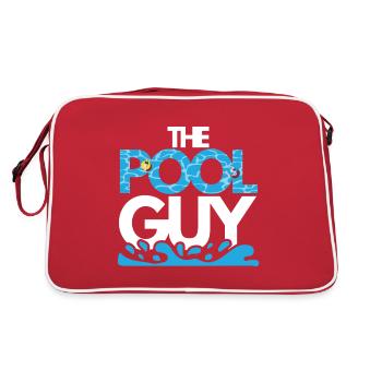 The Pool Guy in the Water - Retro Bag - red/white - Back