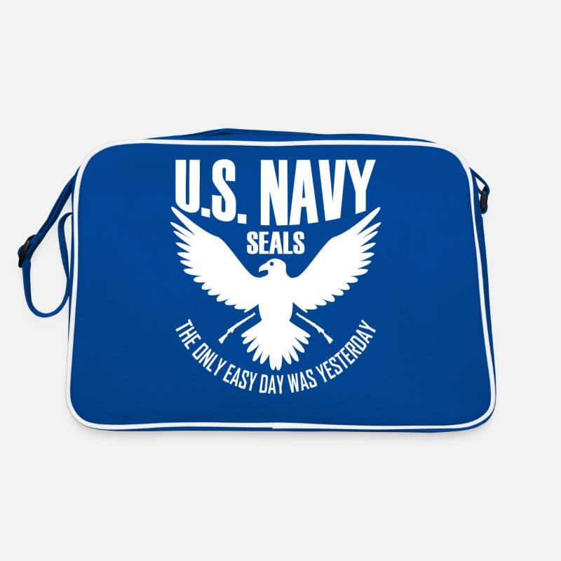 U S Navy Seals Der einzige einfache Tag war gestern Retro Tasche