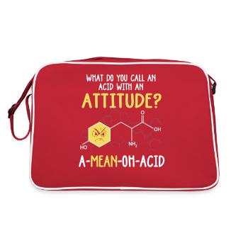 What Do You Call An Acid With An Attitude Problem! - Retro Bag - red/white - Back