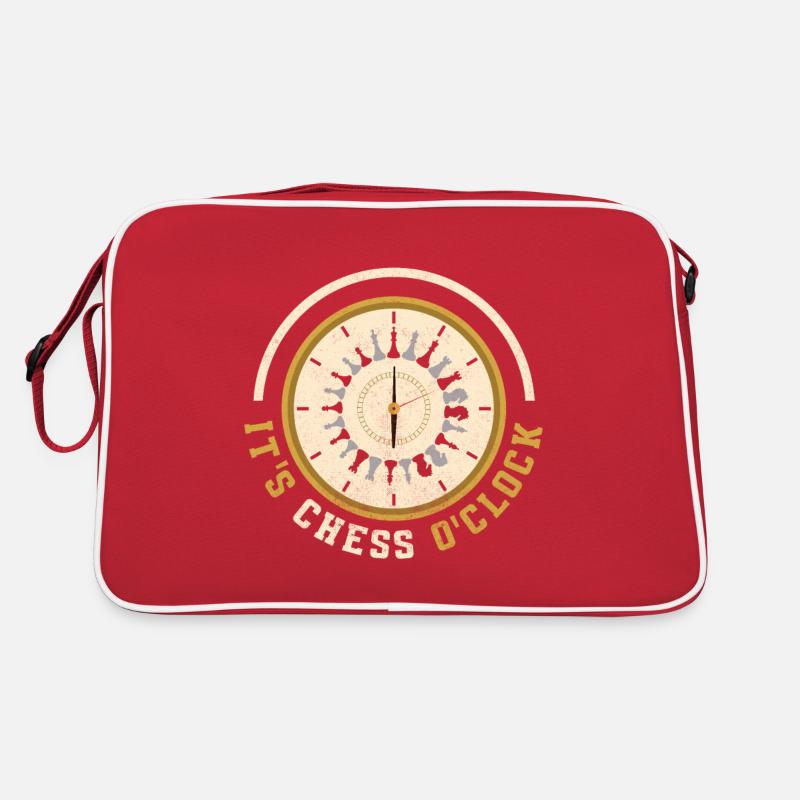C’est le temps des échecs - Sac Retro - rouge/blanc