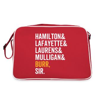 Hamilton Lafayette Lauren Mulligan Burr Sir - Sac Retro - rouge/blanc - Dos