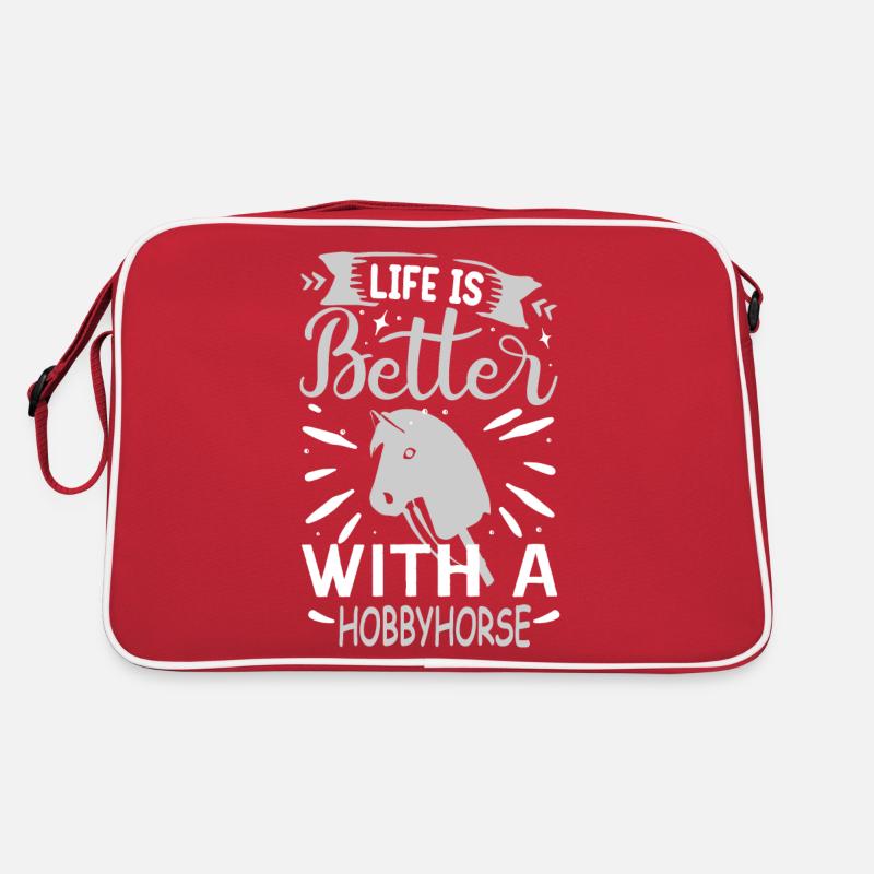 La vie est meilleure avec un cheval de bataille Sac Retro