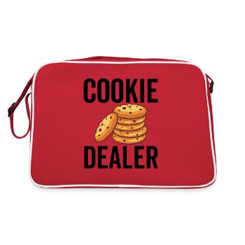 Cookie-Händler - Retro Tasche - Rot/Weiß - Hinten