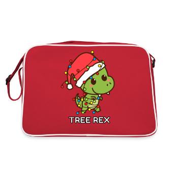 Tree Rex - Retro Tasche - Rot/Weiß - Hinten
