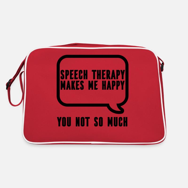 Speech Therapist Speech Therapist Speech Therapist Speech Therapy Retro Bag