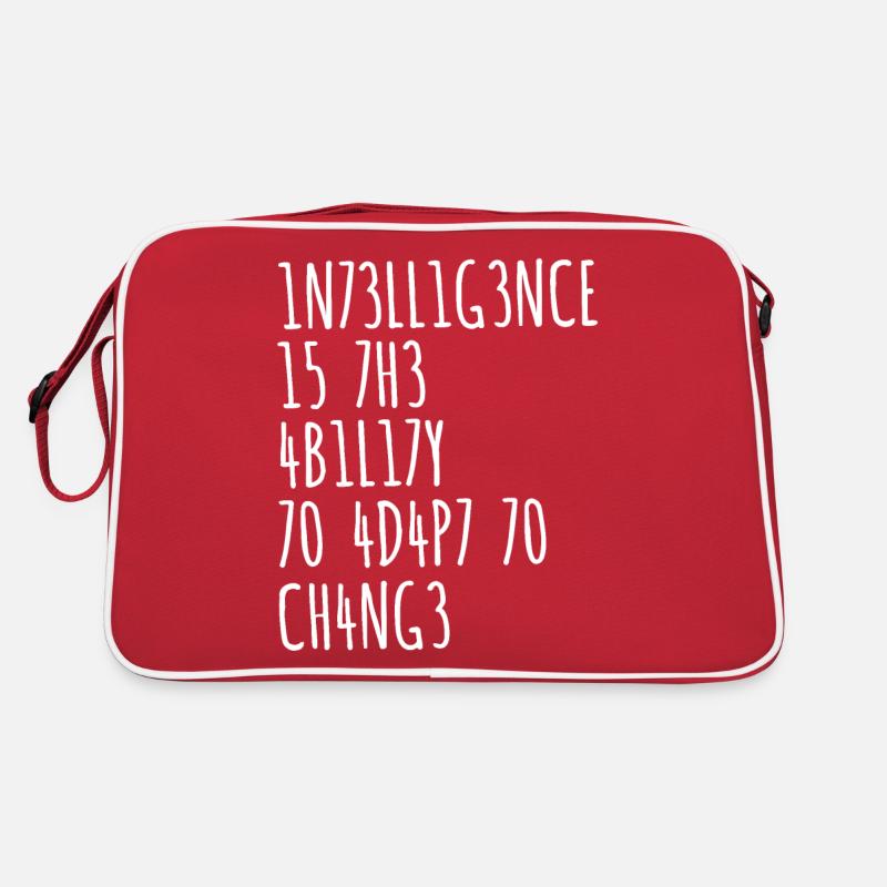 L’INTELLIGENCE EST LA CAPACITÉ DE S’ADAPTER AU CHANGEMENT Sac Retro
