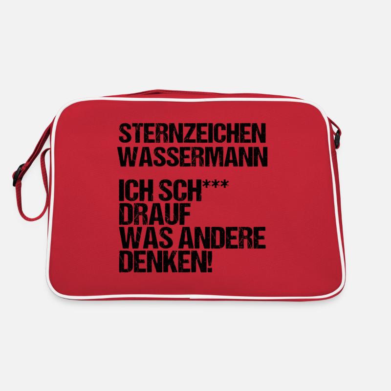 Sternzeichen Wassermann Retro Tasche
