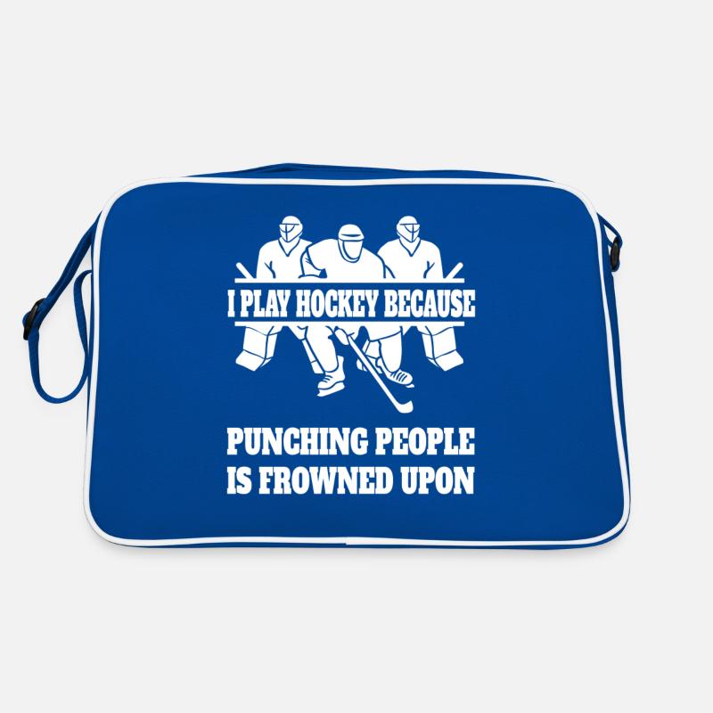 Eishockey Eishockeyteam Geschenk Wintersport Retro Tasche
