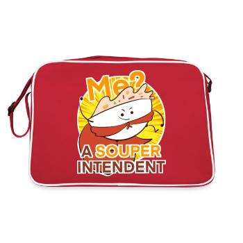 Surintendant drôles de blagues mignonnes - Sac Retro - rouge/blanc - Dos