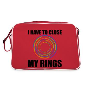 I have to close my rings 2 - Retro Bag - red/white - Back