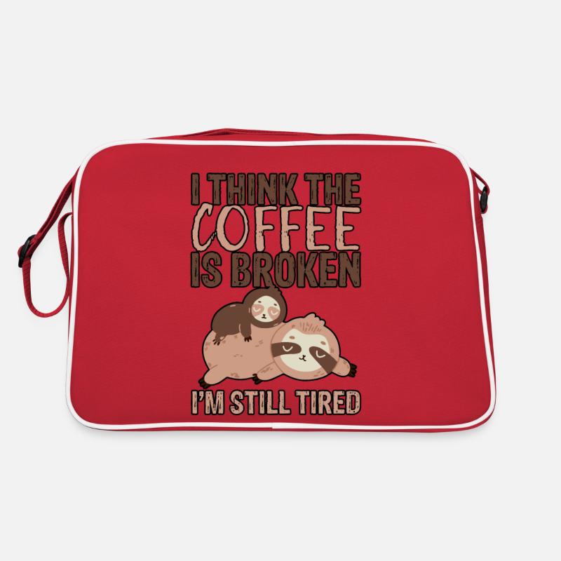 I Think The Coffee Is Broken I'm Still Tired 3 Retro Bag