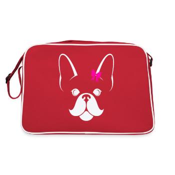 Chien - Sac Retro - rouge/blanc - Dos