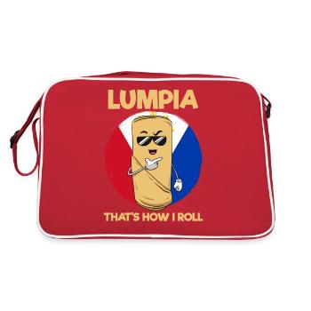 Philippines Filipino Spring Roll I Gift - Retro Bag - red/white - Back