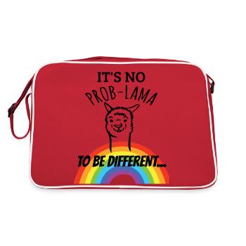 Gay Pride LGBTQ - Retro Tasche - Rot/Weiß - Hinten