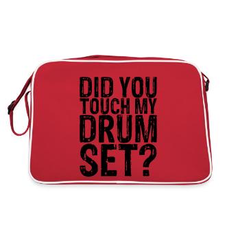 Did You Touch My Drum Set 7 - Retro Bag - red/white - Back