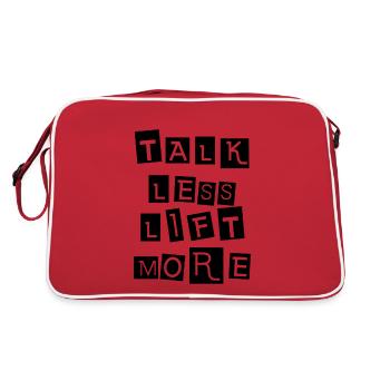 Talk Less Lift More 5 - Retro Bag - red/white - Back