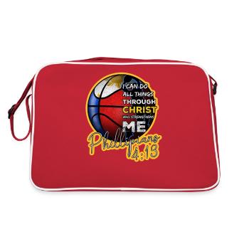 Philippines Filipino Flag Basketball I Cadeau - Sac Retro - rouge/blanc - Dos