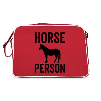Horse Person - Retro Bag - red/white - Back