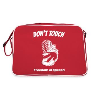 Don’t Touch - Liberté d’expression. - Sac Retro - rouge/blanc - Dos