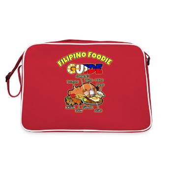 Philippines Plats de cuisine philippine I Cadeau - Sac Retro - rouge/blanc - Dos