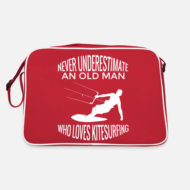 Kitesurfer Windsurfer Surf Windsurfing Cadeau Sac Retro