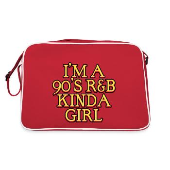 I'm a 90's R'b Kinda Girl 14 - Retro Bag - red/white - Back