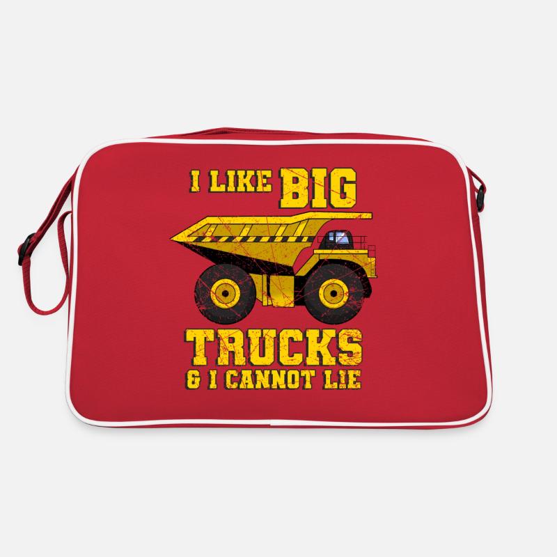 Excavatrice Chantier de construction Ouvrier de la construction Construction Mensonge I Cadeau Sac Retro